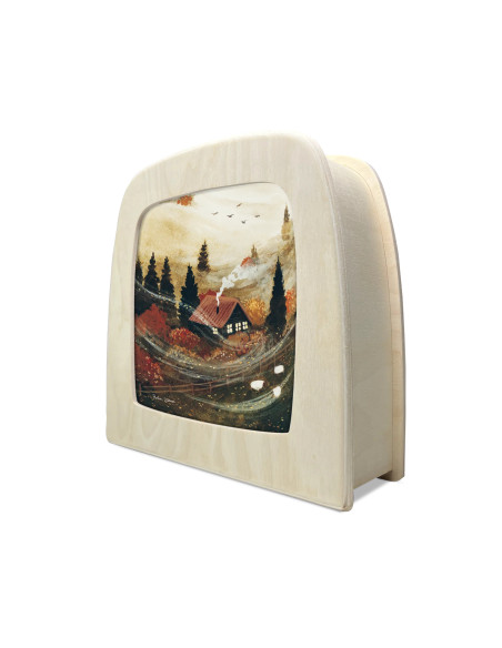 Herfsthuis plaat voor seizoenslamp Robin Pieterse