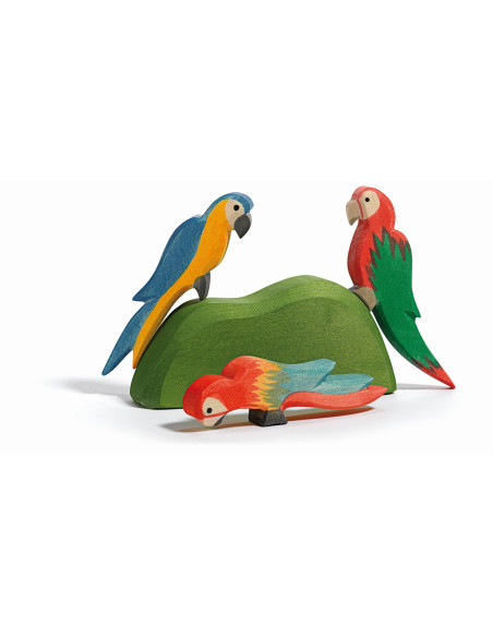 Papegaai rood/groen Ostheimer