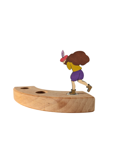 Piet geel/paars steker