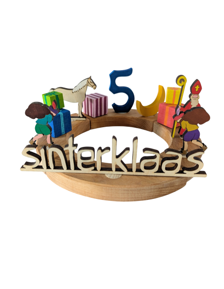 Piet geel/paars steker