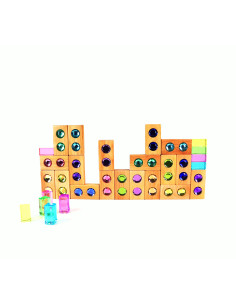Glinsterblokken set gemengd pastel 2
