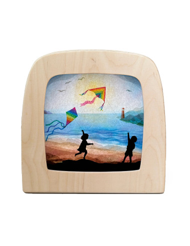 Vlieger plaat voor seizoenslamp Vogel Geluk