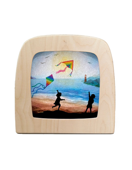 Vlieger plaat voor seizoenslamp Vogel Geluk