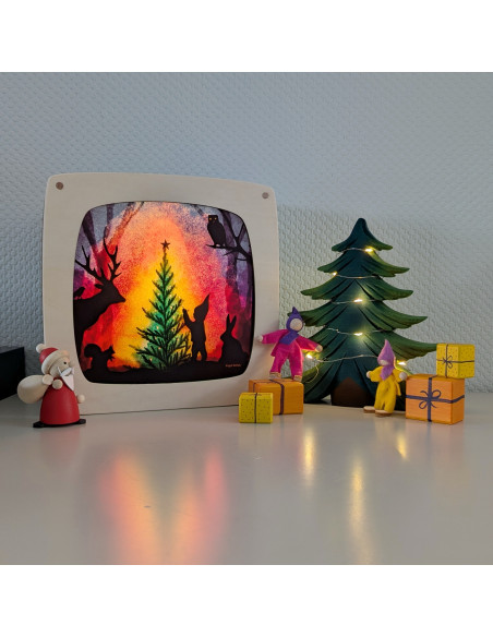 Kerstboom optuigen plaat voor seizoenslamp Vogel Geluk