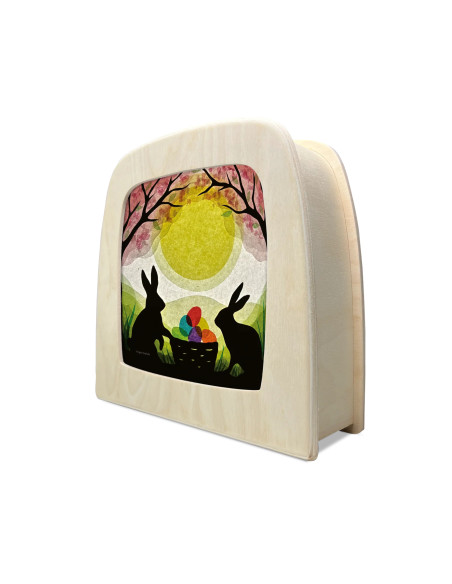 Pasen plaat voor seizoenslamp Vogel Geluk