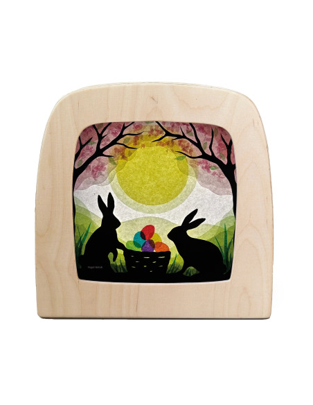 Pasen plaat voor seizoenslamp Vogel Geluk