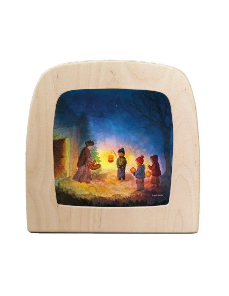 Sint Maarten plaat voor in seizoenslamp Vogel Geluk