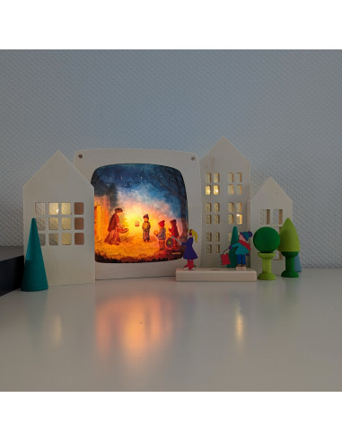 Sint Maarten plaat voor in seizoenslamp Vogel...