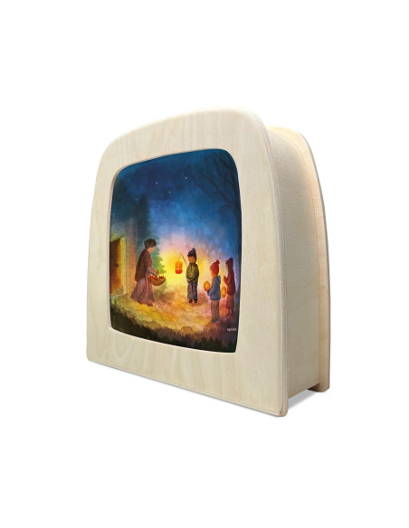 Sint Maarten plaat voor in seizoenslamp Vogel Geluk