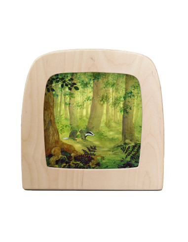 Das in bos plaat voor seizoenslamp Daniela...