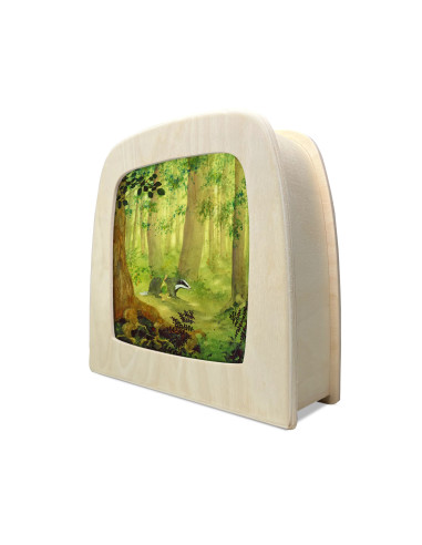 Das in bos plaat voor seizoenslamp Daniela...