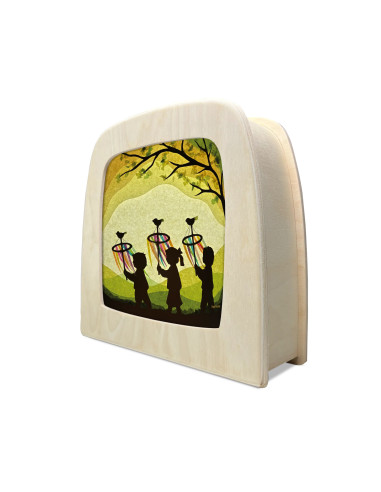 Palmpasen plaat voor seizoenslamp Vogel Geluk