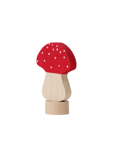 Paddenstoel steker voor verjaardagsring