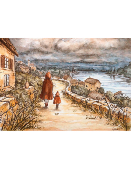 Ansichtkaart herfstwandeling Raphaela Berendt