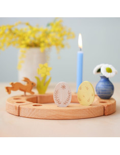 Paasei steker set bladeren 2