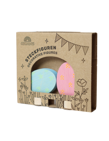 Paasei steker set liggend en staand