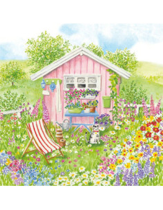 Ansichtkaart zomertuin Carola Pabst