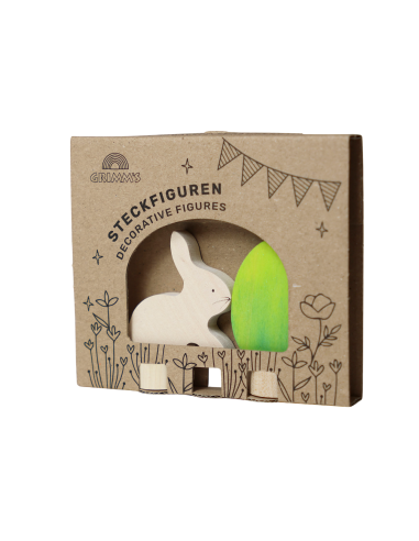 Paasei + paashaas steker groen