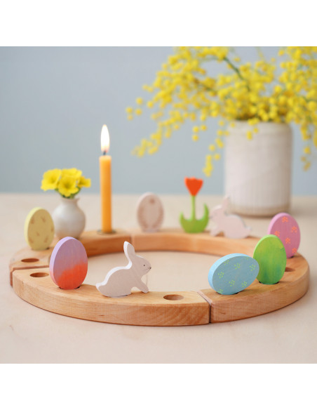 Paasei + paashaas steker groen