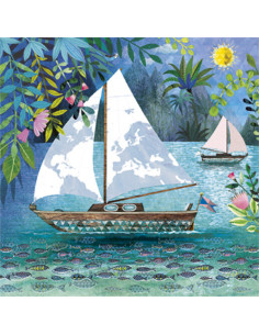 Ansichtkaart zeilboot Mila Marquis