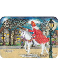 Ansichtkaart Sinterklaas onderweg Kirsten Beuker