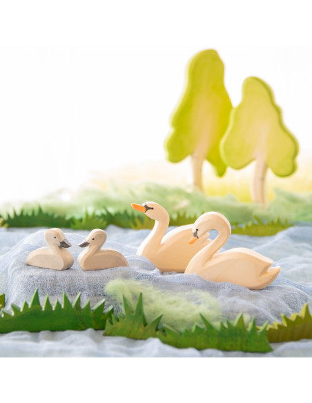 Zwaan kop omlaag Ostheimer