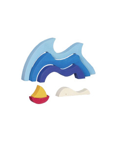 Stapel element walvis water 2