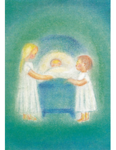 Ansichtkaart wieg Ruth Elsässer