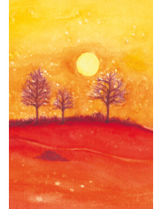 Ansichtkaart herfstbomen Heike Stinner