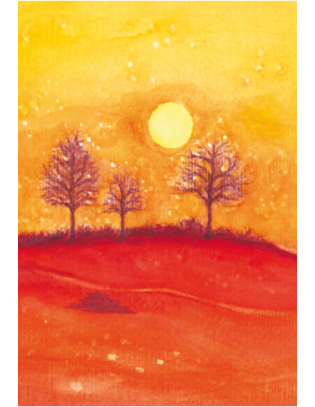 Ansichtkaart herfstbomen Heike Stinner