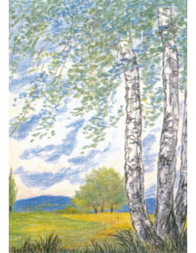 Ansichtkaart lente Wolfgang Bach
