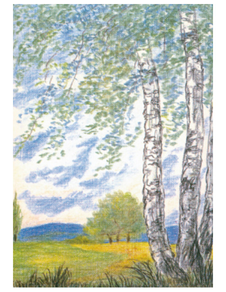 Ansichtkaart lente Wolfgang Bach