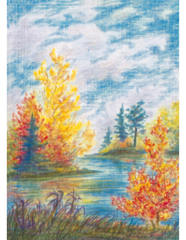 Ansichtkaart herfst Wolfgang Bach