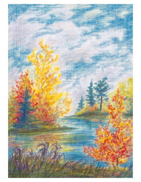 Ansichtkaart herfst Wolfgang Bach