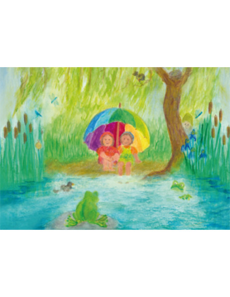 Ansichtkaart paraplu Anke Christel-Weidemann