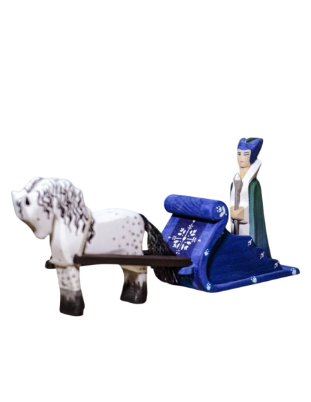 Sneeuwkoningin met slee set