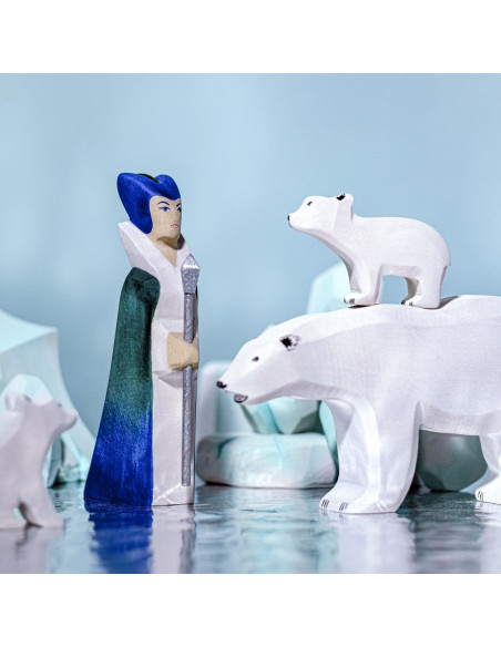 Sneeuwkoningin met slee set