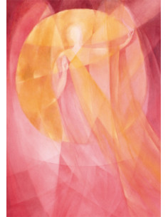 Ansichtkaart engel oranje Brigitte Junghans