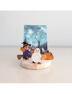 Ansichtkaart Halloween Bijdehansje 2