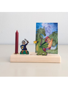 Ansichtkaart drakenliefde Margo Heine 2