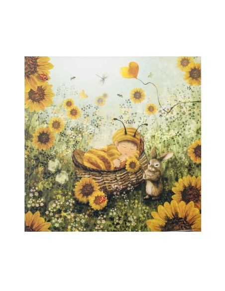 Baby bijtje plaat voor seizoenslamp Bijdehansje