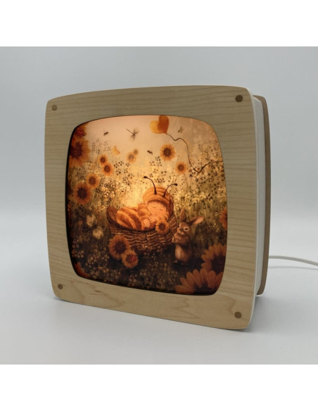 Baby bijtje plaat voor seizoenslamp Bijdehansje