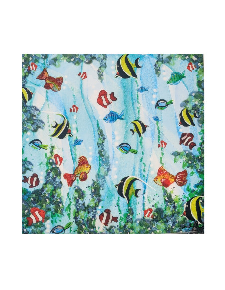 Vissen plaat voor seizoenslamp Bijdehansje