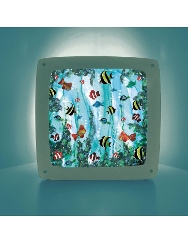 Vissen plaat voor seizoenslamp Bijdehansje