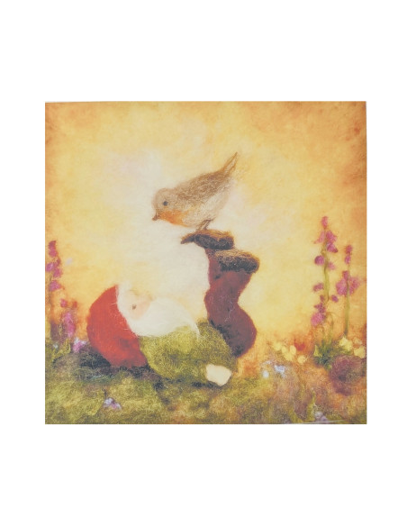 Kabouter plaat voor seizoenslamp Ann Galland