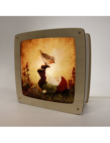 Kabouter plaat voor seizoenslamp Ann Galland