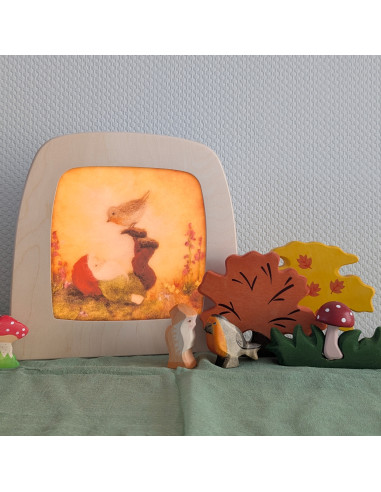 Kabouter plaat voor seizoenslamp Ann Galland