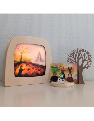 Koning winter plaat seizoenslamp Vogel Geluk