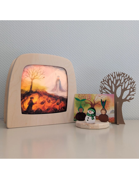 Koning winter plaat seizoenslamp Vogel Geluk