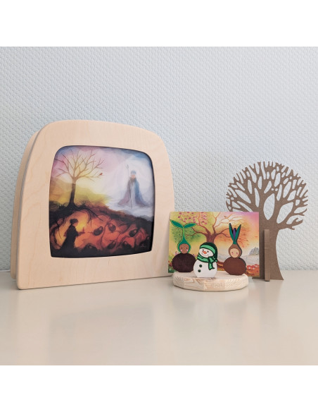 Koning winter plaat seizoenslamp Vogel Geluk